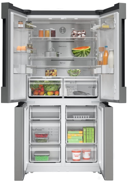 Bosch Series 4 American Fridge Freezer 183x90.5cm – Stainless Steel – KFN96APEAG