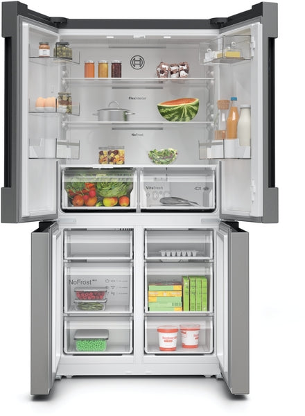 Bosch Series 4 American Fridge Freezer 183x90.5cm – Stainless Steel – KFN96VPEAG