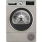 Bosch WQG245S9GB Series 6 Heat Pump Tumble Dryer, 9kg, Silver, A++ Rated