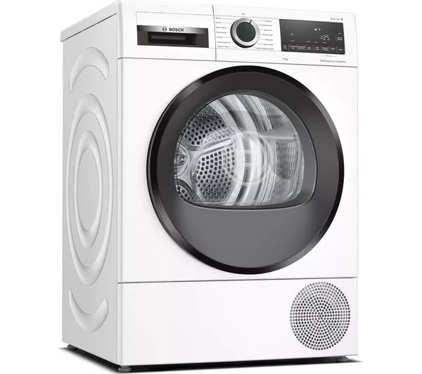 Bosch WQG24509GB Series 6 Heat Pump Tumble Dryer, 9kg, White, A++ Rated