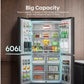 Hisense American fridge freezer black RQ758N4SWFE