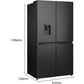 Hisense American fridge freezer black RQ758N4SWFE