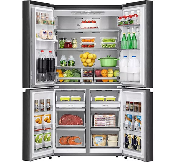 Hisense American fridge freezer black RQ758N4SWFE