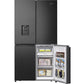 Hisense American fridge freezer black RQ758N4SWFE