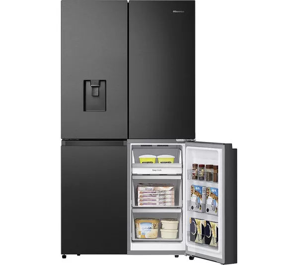 Hisense American fridge freezer black RQ758N4SWFE