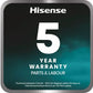 Hisense American fridge freezer black RQ758N4SWFE