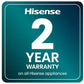 HISENSE RB327N4WCE 50/50 Fridge Freezer SILVER