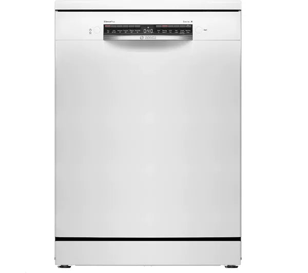 Bosch SMS4EKW06G Series 4 Dishwasher, 13 Place Settings, White, B Rated