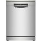 Bosch SMS4EMI06G Series 4 Dishwasher, 14 Place Settings, Silver, B Rated