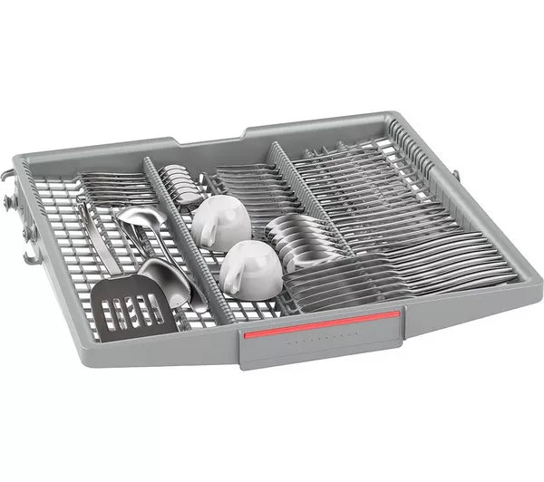 Bosch SMS4EMI06G Series 4 Dishwasher, 14 Place Settings, Silver, B Rated