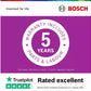 Bosch SMS4EMI06G Series 4 Dishwasher, 14 Place Settings, Silver, B Rated