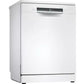 Bosch SMS4EMW06G Series 4 Dishwasher, 14 Place Settings, White, B Rated