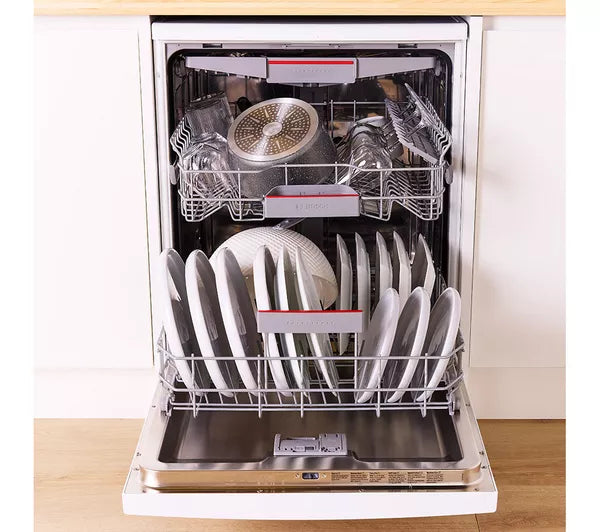 Bosch SMS4EMW06G Series 4 Dishwasher, 14 Place Settings, White, B Rated