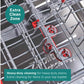 Bosch SMS6TCI01G Series 6 Dishwasher, 14 Place Settings, Silver, A Rated