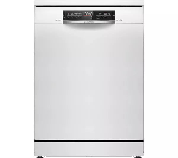 Bosch SMS6TCW01G Series 6 Dishwasher, 14 Place Settings, White, A Rated