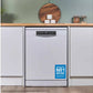 Bosch SMS6TCW01G Series 6 Dishwasher, 14 Place Settings, White, A Rated
