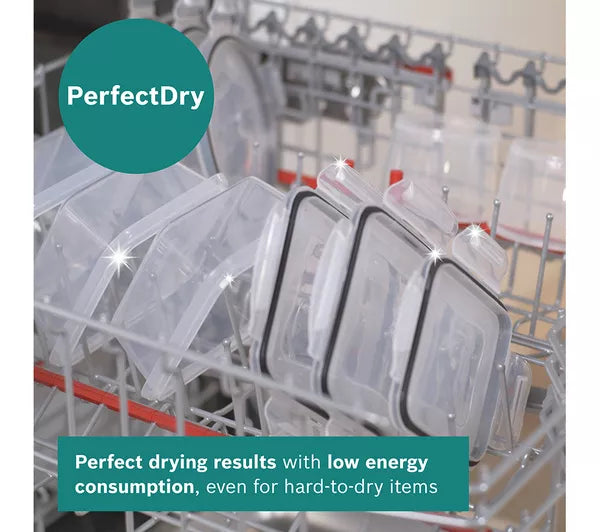 Bosch SMS6TCW01G Series 6 Dishwasher, 14 Place Settings, White, A Rated