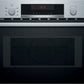 Bosch Series 4 Built-In Compact Microwave with Hot Air 60x45cm - Stainless Steel
