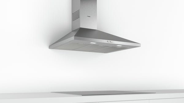 Bosch Series 2 Wall-Mounted Chimney Cooker Hood 90cm - Stainless Steel
