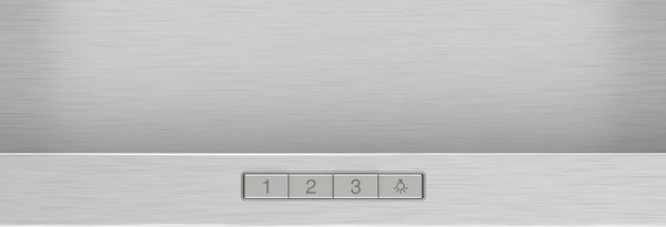 Bosch Series 2 Wall-Mounted Chimney Cooker Hood 90cm - Stainless Steel