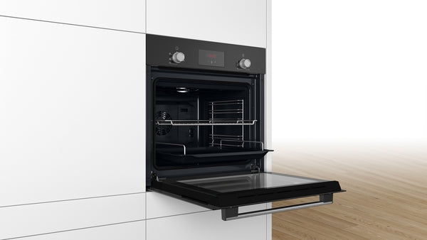 Bosch Series 2 Built-In Electric Single Oven - Black - A Rated