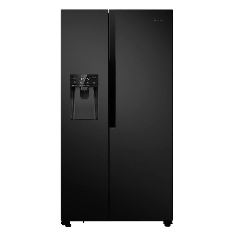 Teknix American fridge freezer THSBS1791INBIX, Black Steel