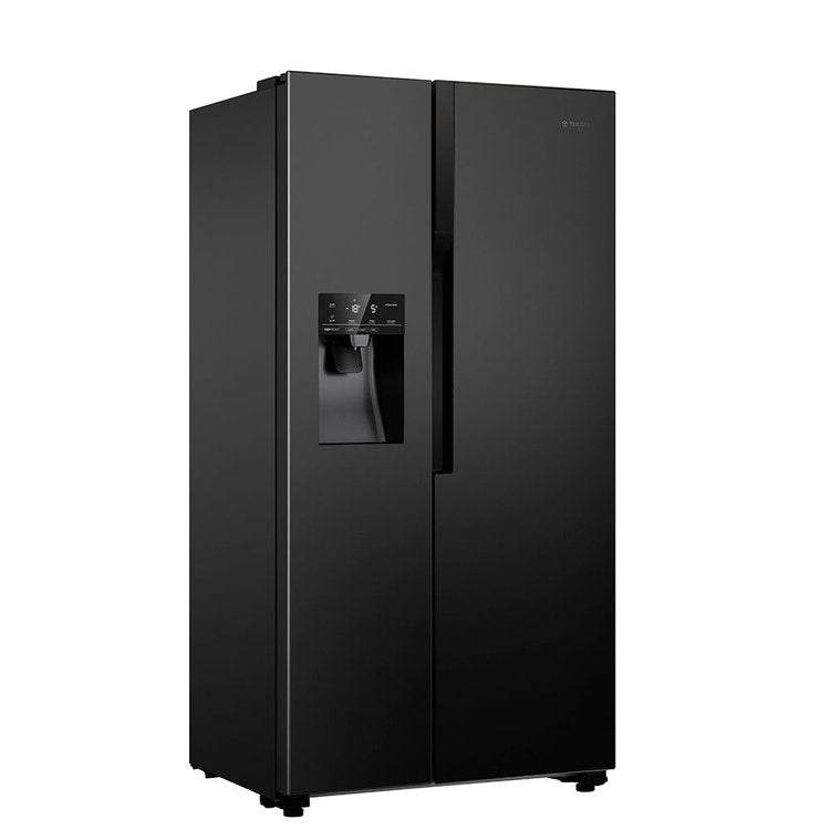 Teknix American fridge freezer THSBS1791INBIX, Black Steel