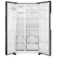 Teknix American fridge freezer THSBS1791INBIX, Black Steel
