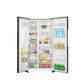 Teknix American fridge freezer THSBS1791INBIX, Black Steel