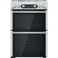 Hotpoint HDM67G0C2CX/U Gas Cooker with Double Oven, Silver, A+ Rated