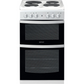 Indesit ID5E92KMW/UK Solid Plate Electric Cooker with Separate Grill, White, A Rated