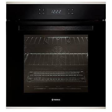 Teknix SCS63PX, Multifunction Pyrolytic Electric Oven, Programmable Timer, Black