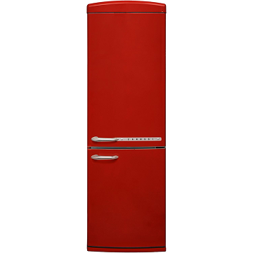 Zanussi  ZNME32ED1 Retro 60-40 Freestanding Fridge Freezer - Red
