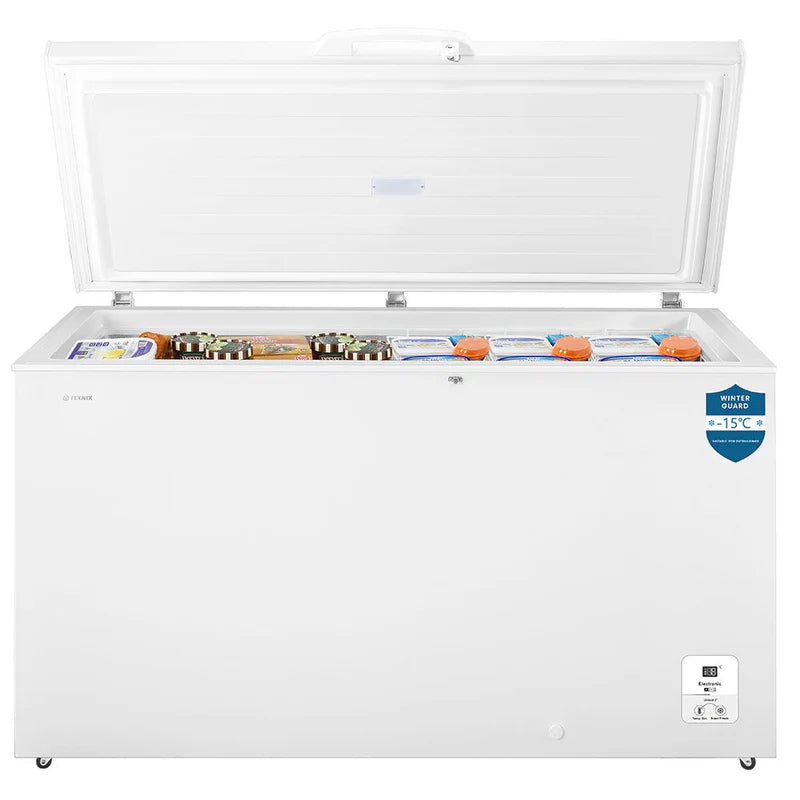 Teknix CH420 Chest Freezer 420Litre Winter Guard White