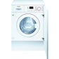 Bosch WKD28352GB Series 4 Integrated Washer Dryer, 7kg/4kg, 1300 Spin, White, E Rated
