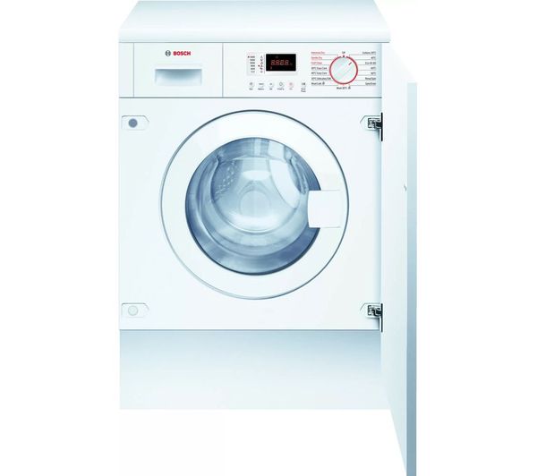 Bosch WKD28352GB Series 4 Integrated Washer Dryer, 7kg/4kg, 1300 Spin, White, E Rated