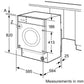 Bosch WKD28352GB Series 4 Integrated Washer Dryer, 7kg/4kg, 1300 Spin, White, E Rated